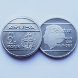 Cumpara ieftin 3271 Aruba 2&frac12; Florin 1986 Beatrix - tiraj 56.000 km 6 aUnc-UNC, America Centrala si de Sud