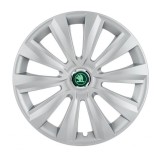 Cumpara ieftin Set 4 Capace Roti Autohelix MSA&reg; potrivite jantelor de 15 inch, pentru Skoda Verde model Delta Gray