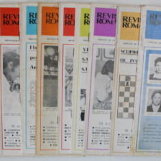 REVISTA ROMANA DE SAH , ORGAN AL FEDERATIEI ROMANE DE SAH , SET DE 12 NUMERE SUCCESIVE , IANUARIE - DECEMBRIE , 1986