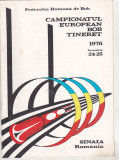 Bnk rev Revista program Campionatul european bob tineret Sinaia 1976