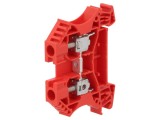 Conector Termic 6mm&sup2; 2 Borne Roșu Wemid TS35