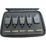 Set 4 avertizori cu statie Wind Blade 4 culori si geanta protectie model 516