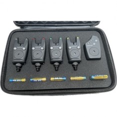 Set 4 avertizori cu statie Wind Blade 4 culori si geanta protectie model 516