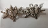 S 17 - semne de arma - metalice - vanatori munte - argintii
