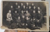 Fotografie tip carte postala, necirculata, grup de militari, 1931