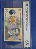 Bancnota 50 lei 2009 PMG 66 UNC