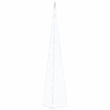 Cumpara ieftin Con de lumina cu LED decorativ, alb rece, 120 cm, acril