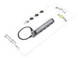 Hub USB C Goobay 4 Porturi USB 3.2 Gri 5Gbps 0,115m