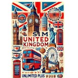 ESIM United Kingdom, Unlimited Plus, 30 Days