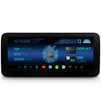 Navigatie Mercedes Benz CLA C117 (2013-2015), NTG 4.5, Android 13, MB-Octacore, 8GB RAM + 256GB ROM, 12.3 Inch - AD-BGMB1000845V3 foto