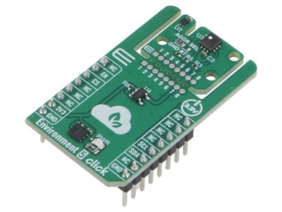 Placă Prototip MIKROE ENVIRONMENT 5 CLICK SHT40-BD1B-R2, STC31-C-R3 foto