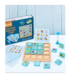 Cumpara ieftin Joc Educativ Lemn Memorie Inteligenta Instant Memory Card Montessori Fete 6+ Ani, 19cm, Multicolor