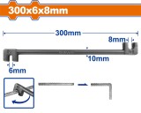 WADFOW - CHEIE PENTRU FIER-BETON - 6X8X300MM PowerTool TopQuality