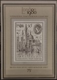 BC199, Marea Britanie, lot colita+bloc+serie, exp.filatelica Londra 1980, Nestampilat