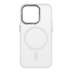 Husa de protectie telefon OBAL:ME pentru Apple iPhone 15 Pro, Misty Keeper, MagSafe, Alb