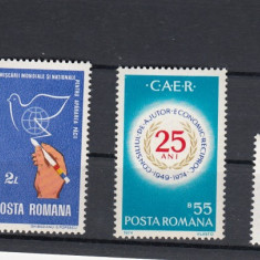 ROMANIA 1974 LP 854 LP 855 LP 856 LP 857 MNH