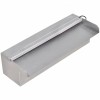 VidaXL F&acirc;nt&acirc;nă piscină dreptunghiulară LED-uri 30 cm oțel inoxidabil