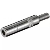 Mufa Jack 6.35 mm stereo mama metal Goobay