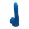 Dildo albastru neon efect 21.5 cm