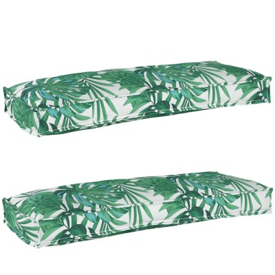 vidaXL Set de perne pentru palet 2 pcs model frunze 100 x 40 x 8 cm 42001696 foto