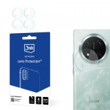 Folie de protectie Camera Spate 3MK Protection pentru Honor Magic7 Lite, Sticla Securizata, Set 4 bucati, Transparenta