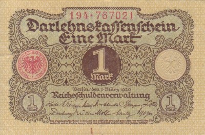GERMANIA 1 marca 1920 XF!!! foto