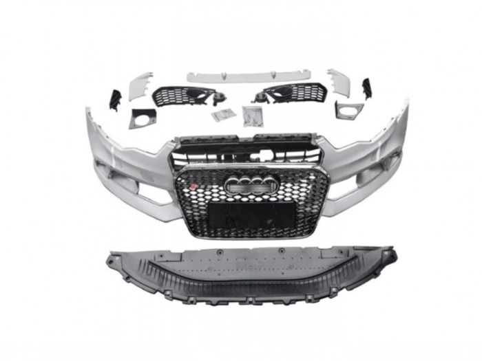 Pachet Complet Bara Fata RS6 (Cadre Crom) - Audi A6 C7 (2012-2014)
