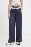 adidas Originals pantaloni de trening Wide Trackpant culoarea bleumarin, uni, JC7758