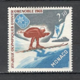 Monaco.1967 Olimpiada de iarna GRENOBLE SM.477, Nestampilat