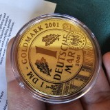 Moneda aur puritate 0.999 1/200 oz. , GOLD MARK 2001 , GERMANIA