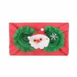 Bentita rosie cu verde lata pentru fetite - Mos Craciun