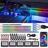 Pachet Lumini Ambientale Universale cu 18 Puncte LED si 256 de Culori
