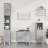 VidaXL Dulap de baie, gri beton, 65x33x60 cm, lemn prelucrat