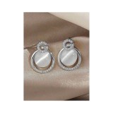 Cumpara ieftin Cercei Literă cu Stras, Ochi de Pisică - 235330