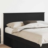 vidaXL Tăblie cap cu headboard Stejar Negru 140 cm Lemn compozit 888419