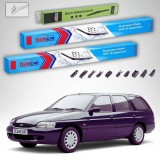 Cumpara ieftin Ștergătoare Ford Escort Gen VII Estate Turnier 1995-2001 | Set Față și Spate Flat Premium &ndash; TeamCar&reg;
