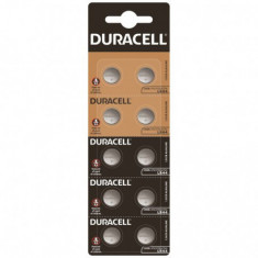 10x Duracell G13 / AG13 / L1154 / LR44 / 157 / A76 1.5V baterie plata foto