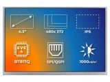 Afișaj TFT 4,3&quot; 480x272 LED RGB