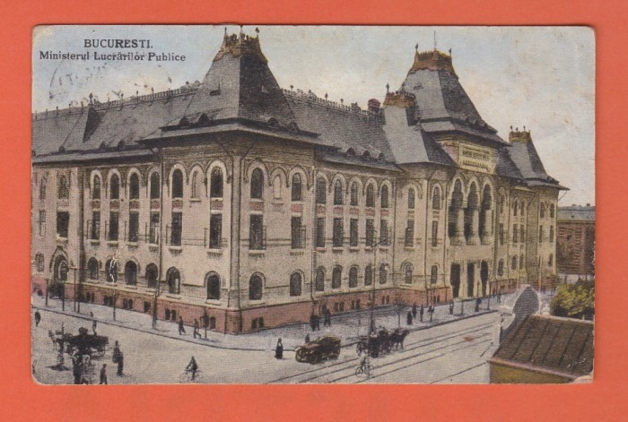 AMS @ - BUCURESTI, MINISTERUL LUCRARILOR PUBLICE 1928, CIRCULATA, animata