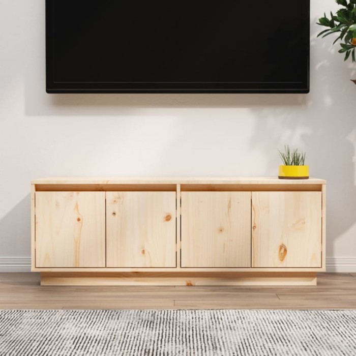 vidaXL Comodă TV, 110x34x40 cm, lemn masiv de pin 813849