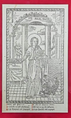 Sf. Evanghelist Ioan, Gravura atribuita Ioan Zugrav, Secol 18-19 foto