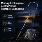Minciog Dreptunghiular pentru Pescuit, cu M&acirc;ner, Model 50201