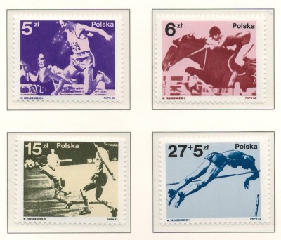 Polonia 1983 Mi 2862/65 MNH - Medalii la JO vara 1980 si CM din 1982 din Spania foto