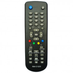 Telecomanda pentru LCD/LED JVC-ORION RM-C1223, neagra cu functiile telecomenzii originale