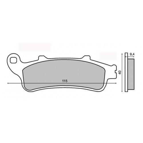Placute frana MCB705SH Cod Produs: MX_NEW 225100343RM