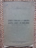 STUDIU ETIMOLOGIC SI SEMANTIC ASUPRA LIMBII LUI MENANDRU NICOLAE STEFANESCU