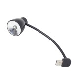 Lampa LED USB, Gembird NL-02, cu brat flexibil, buton de pornire si oprire, neagra