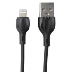 Cablu date/incarcare XO-NB200, Lightning la USB, 2m lungime, negru