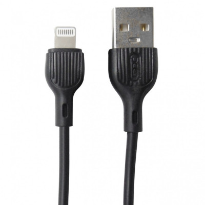 Cablu date/incarcare XO-NB200, Lightning la USB, 2m lungime, negru foto