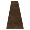 Covor, Traversa SOFFI shaggy 5cm maro - pentru bucătărie, hol și coridor, 70x200 cm, Dreptunghi, Polipropilena